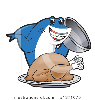 Royalty-Free (RF) Shark Mascot Clipart Illustration by Mascot Junction - Stock Sample #1371075