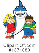 Shark Mascot Clipart #1371080 by Mascot Junction