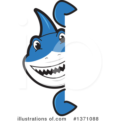 Royalty-Free (RF) Shark Mascot Clipart Illustration by Mascot Junction - Stock Sample #1371088