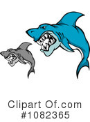 Sharks Clipart #1082365 by Vector Tradition SM