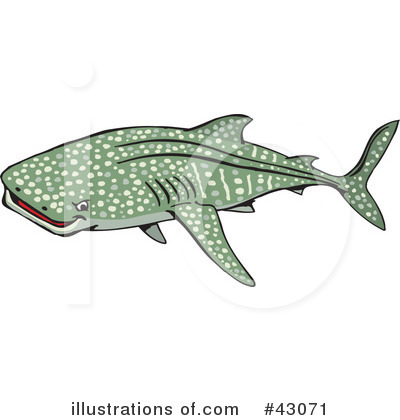 Shark Clipart #43071 by Dennis Holmes Designs
