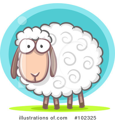 Sheep Clipart #102325 by Qiun