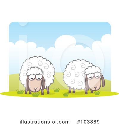 Royalty-Free (RF) Sheep Clipart Illustration by Qiun - Stock Sample #103889