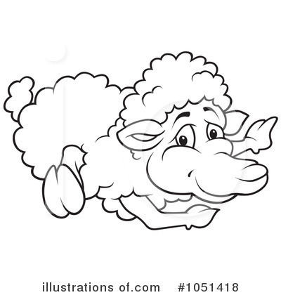 Royalty-Free (RF) Sheep Clipart Illustration by dero - Stock Sample #1051418