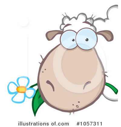 Royalty-Free (RF) Sheep Clipart Illustration by Hit Toon - Stock Sample #1057311