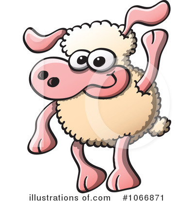 Royalty-Free (RF) Sheep Clipart Illustration by Zooco - Stock Sample #1066871