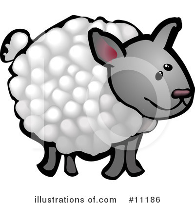 Royalty-Free (RF) Sheep Clipart Illustration by AtStockIllustration - Stock Sample #11186