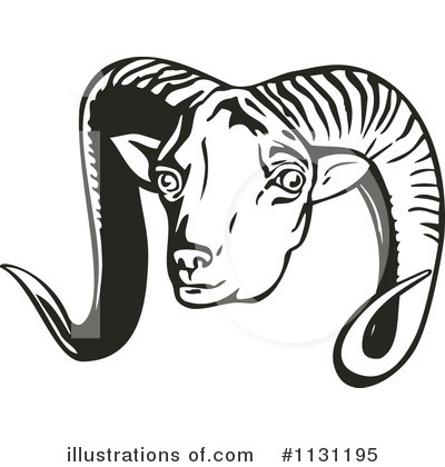 Royalty-Free (RF) Sheep Clipart Illustration by patrimonio - Stock Sample #1131195