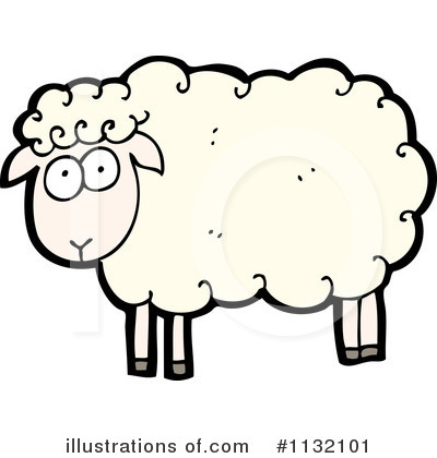 Royalty-Free (RF) Sheep Clipart Illustration by lineartestpilot - Stock Sample #1132101