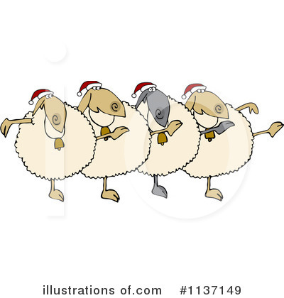 Royalty-Free (RF) Sheep Clipart Illustration by djart - Stock Sample #1137149