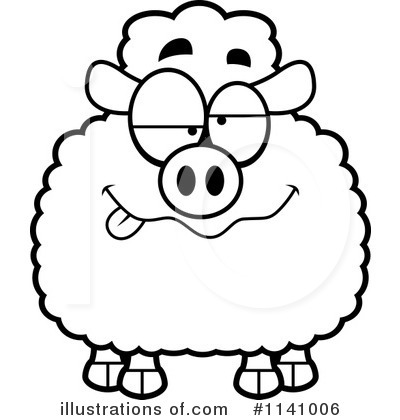 Royalty-Free (RF) Sheep Clipart Illustration by Cory Thoman - Stock Sample #1141006