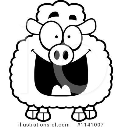 Royalty-Free (RF) Sheep Clipart Illustration by Cory Thoman - Stock Sample #1141007