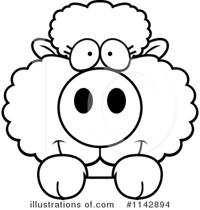 Royalty-Free (RF) Sheep Clipart Illustration by Cory Thoman - Stock Sample #1142894