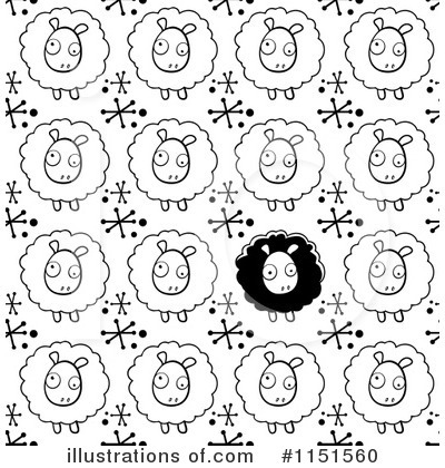 Royalty-Free (RF) Sheep Clipart Illustration by Cory Thoman - Stock Sample #1151560
