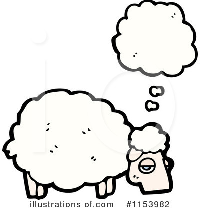 Royalty-Free (RF) Sheep Clipart Illustration by lineartestpilot - Stock Sample #1153982