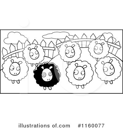 Royalty-Free (RF) Sheep Clipart Illustration by Cory Thoman - Stock Sample #1160077