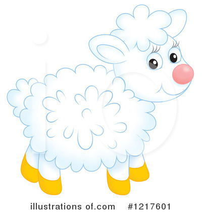 Royalty-Free (RF) Sheep Clipart Illustration by Alex Bannykh - Stock Sample #1217601
