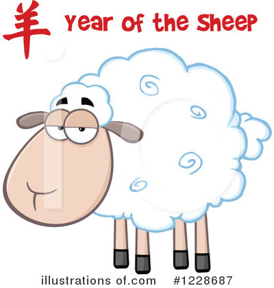 Year Of The Sheep Clipart #1228687 by Hit Toon