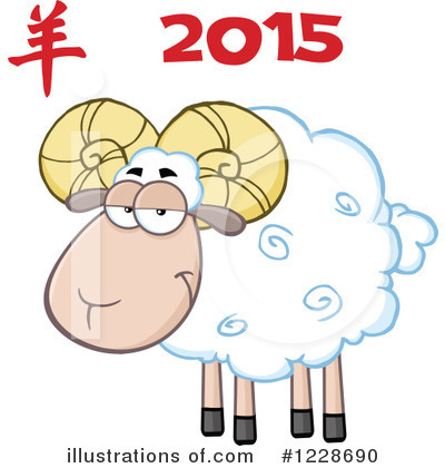 Royalty-Free (RF) Sheep Clipart Illustration by Hit Toon - Stock Sample #1228690