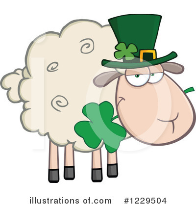 Royalty-Free (RF) Sheep Clipart Illustration by Hit Toon - Stock Sample #1229504