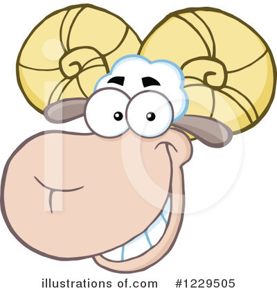 Royalty-Free (RF) Sheep Clipart Illustration by Hit Toon - Stock Sample #1229505