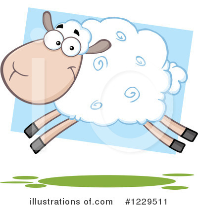 Royalty-Free (RF) Sheep Clipart Illustration by Hit Toon - Stock Sample #1229511
