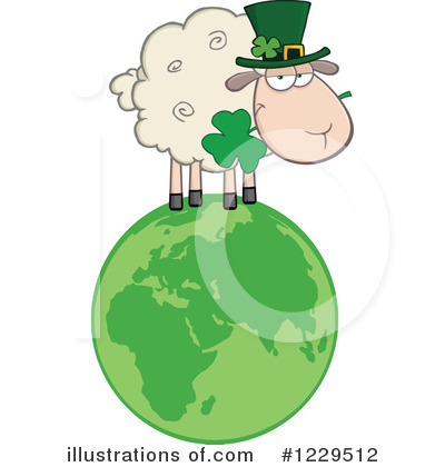 Royalty-Free (RF) Sheep Clipart Illustration by Hit Toon - Stock Sample #1229512