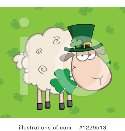 Royalty-Free (RF) Sheep Clipart Illustration by Hit Toon - Stock Sample #1229513