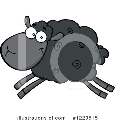 Royalty-Free (RF) Sheep Clipart Illustration by Hit Toon - Stock Sample #1229515