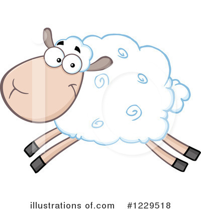 Royalty-Free (RF) Sheep Clipart Illustration by Hit Toon - Stock Sample #1229518