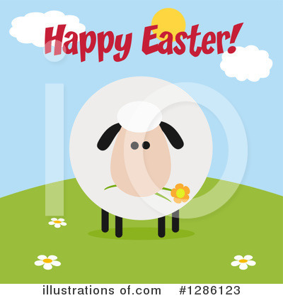 Royalty-Free (RF) Sheep Clipart Illustration by Hit Toon - Stock Sample #1286123