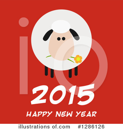 Year Of The Sheep Clipart #1286126 by Hit Toon
