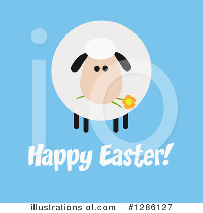 Royalty-Free (RF) Sheep Clipart Illustration by Hit Toon - Stock Sample #1286127