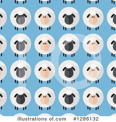 Royalty-Free (RF) Sheep Clipart Illustration by Hit Toon - Stock Sample #1286132