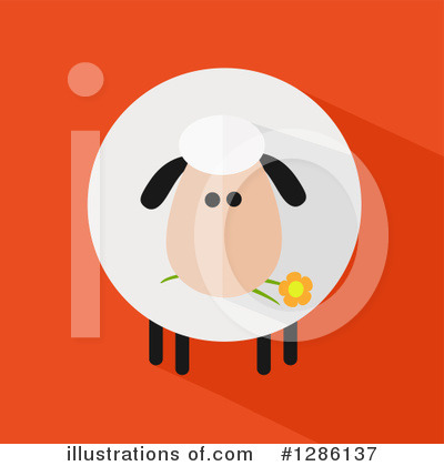 Royalty-Free (RF) Sheep Clipart Illustration by Hit Toon - Stock Sample #1286137