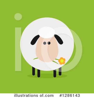 Royalty-Free (RF) Sheep Clipart Illustration by Hit Toon - Stock Sample #1286143