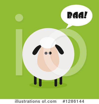 Royalty-Free (RF) Sheep Clipart Illustration by Hit Toon - Stock Sample #1286144