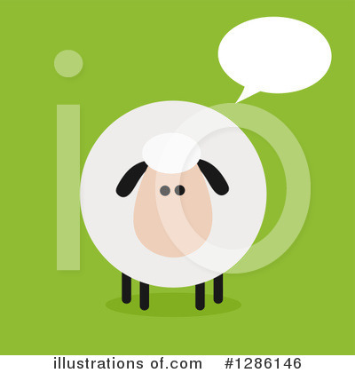 Royalty-Free (RF) Sheep Clipart Illustration by Hit Toon - Stock Sample #1286146