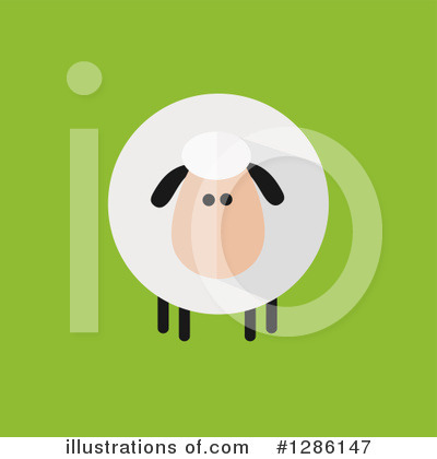 Royalty-Free (RF) Sheep Clipart Illustration by Hit Toon - Stock Sample #1286147