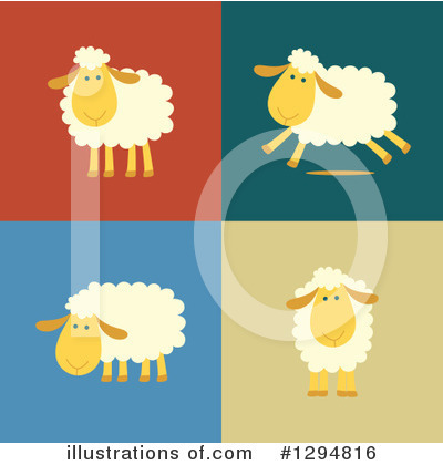 Royalty-Free (RF) Sheep Clipart Illustration by Qiun - Stock Sample #1294816