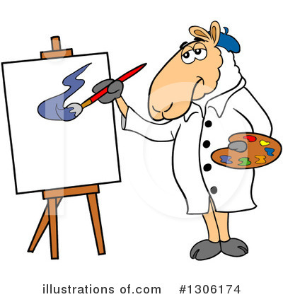 Easel Clipart #1306174 by LaffToon