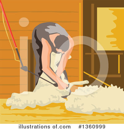 Royalty-Free (RF) Sheep Clipart Illustration by patrimonio - Stock Sample #1360999