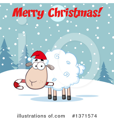 Royalty-Free (RF) Sheep Clipart Illustration by Hit Toon - Stock Sample #1371574