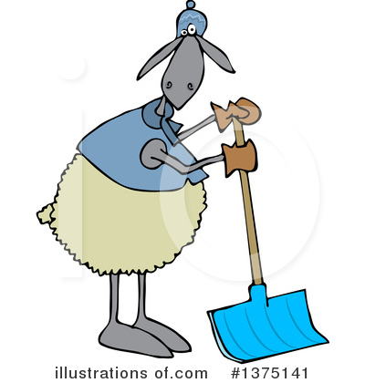 Royalty-Free (RF) Sheep Clipart Illustration by djart - Stock Sample #1375141