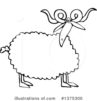 Royalty-Free (RF) Sheep Clipart Illustration by djart - Stock Sample #1375300