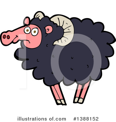 Black Sheep Clipart #1388152 by lineartestpilot