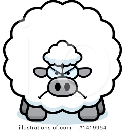 Royalty-Free (RF) Sheep Clipart Illustration by Cory Thoman - Stock Sample #1419954