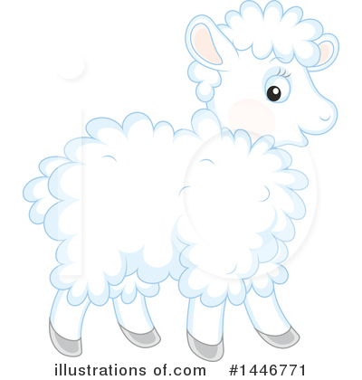 Sheep Clipart #1446771 by Alex Bannykh