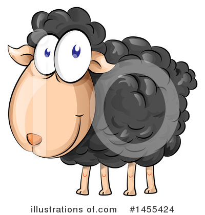 Royalty-Free (RF) Sheep Clipart Illustration by Domenico Condello - Stock Sample #1455424