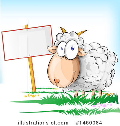 Royalty-Free (RF) Sheep Clipart Illustration by Domenico Condello - Stock Sample #1460084